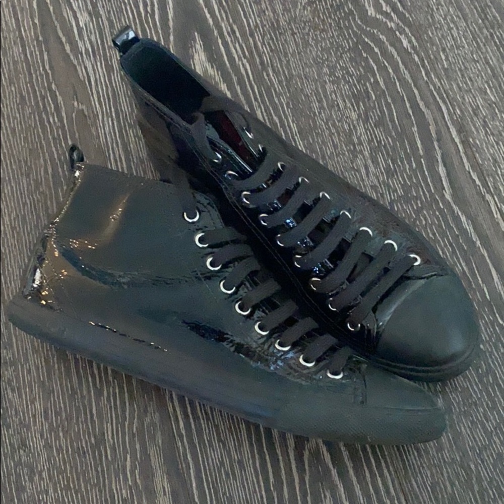 Prada lacquered boots